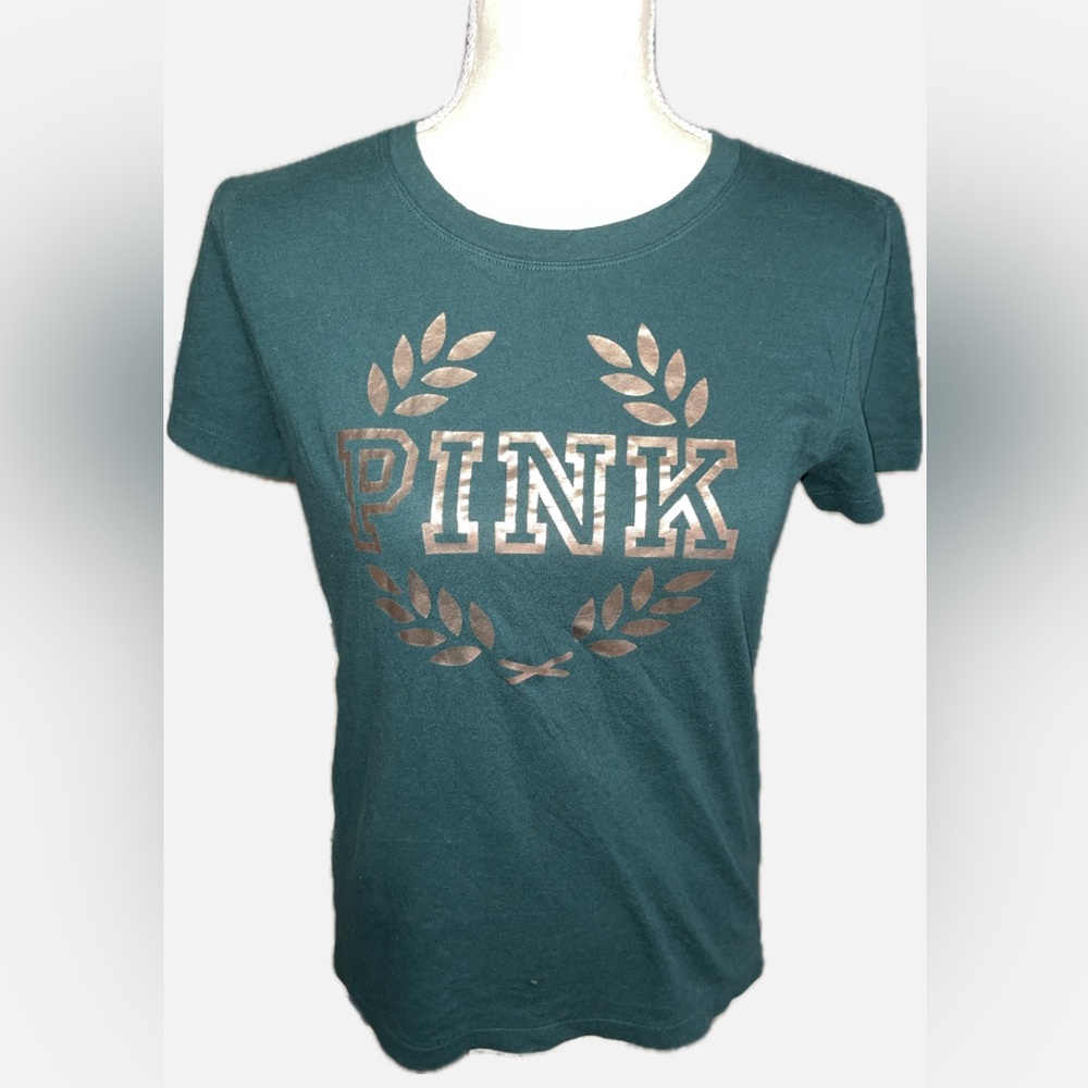 Pink Victoria secret hunter green T-Shirt